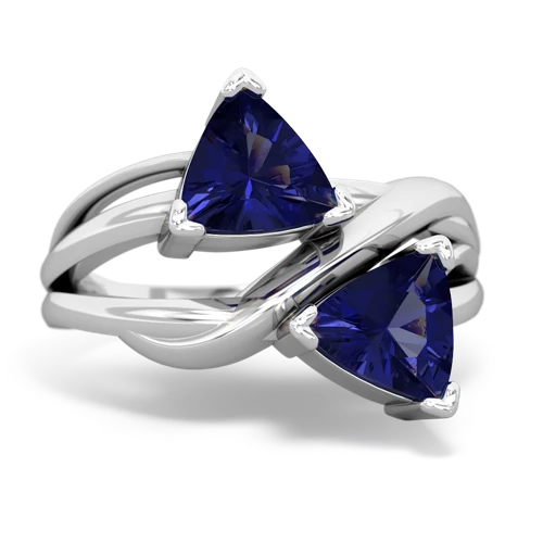 lab sapphire-lab sapphire filligree ring