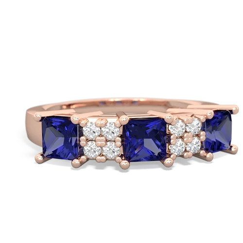 lab sapphire-tourmaline timeless ring