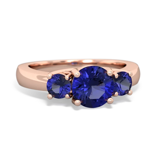 pink sapphire-lab sapphire timeless ring