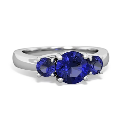 sapphire-fire opal timeless ring