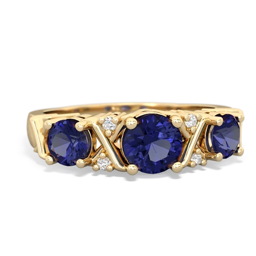 lab emerald-alexandrite timeless ring