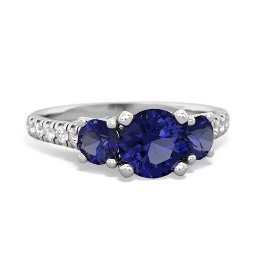 peridot-ruby trellis pave ring