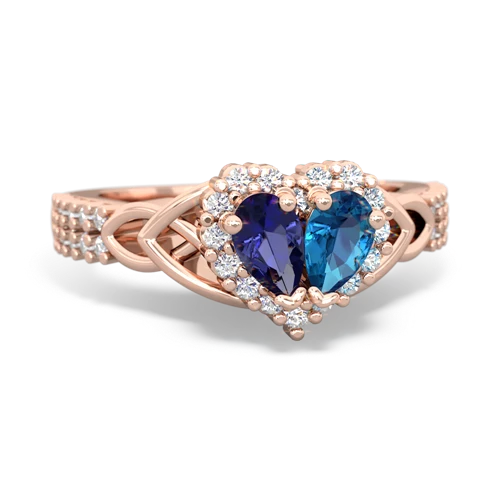 lab sapphire-london topaz keepsake engagement ring