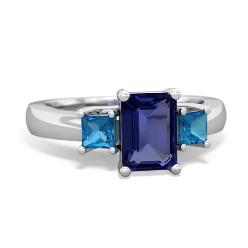 lab sapphire-london topaz timeless ring