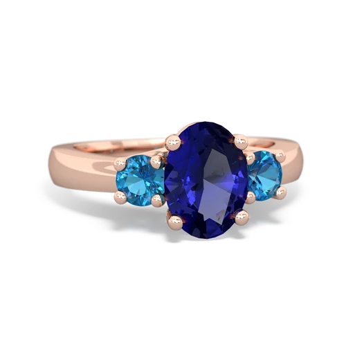 lab sapphire-london topaz timeless ring