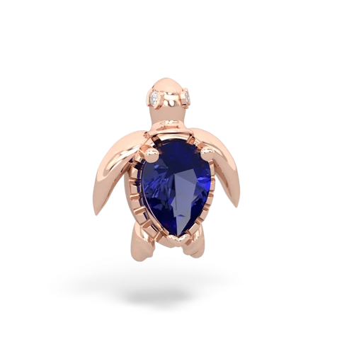 lab sapphire animals pendant