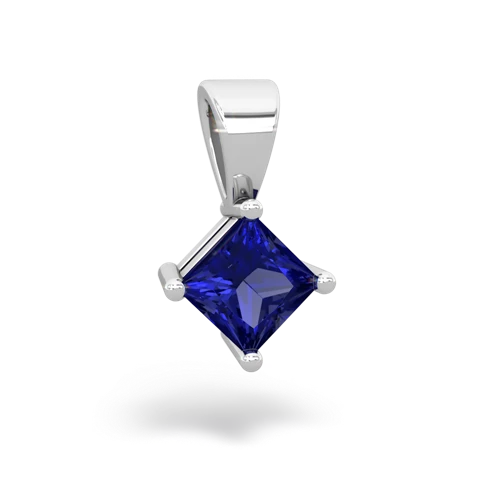 lab sapphire basics pendant