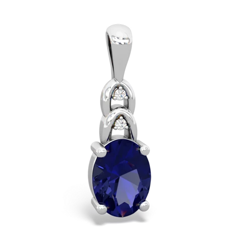 Lab Sapphire Links Lab Created Sapphire pendant Pendant