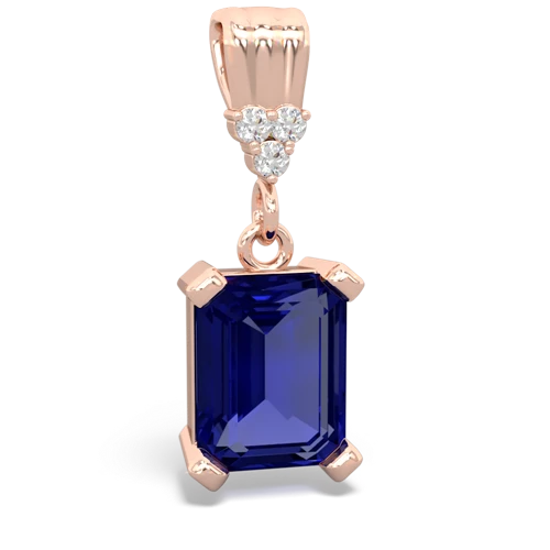 lab sapphire timeless pendant