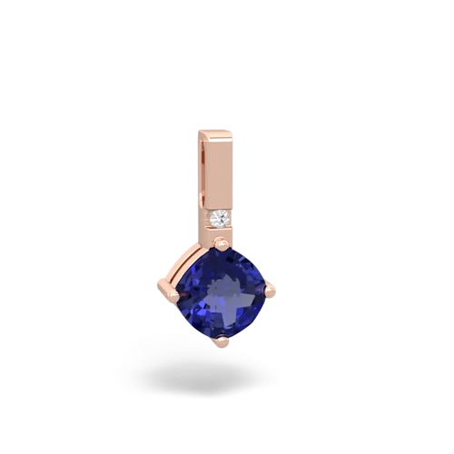 lab sapphire timeless pendant