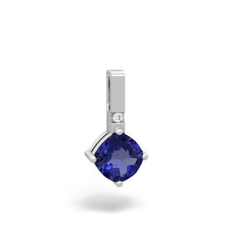 lab sapphire timeless pendant