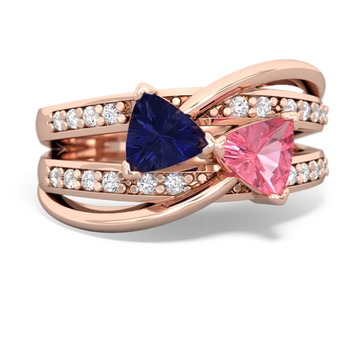 lab sapphire-pink sapphire couture ring