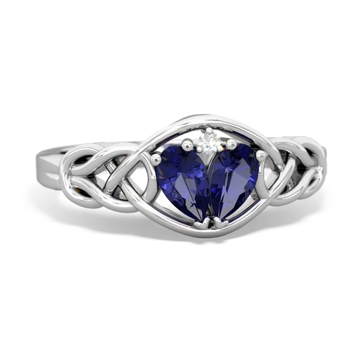 Lab Sapphire Celtic Love Knot Lab Created Sapphire ring Ring