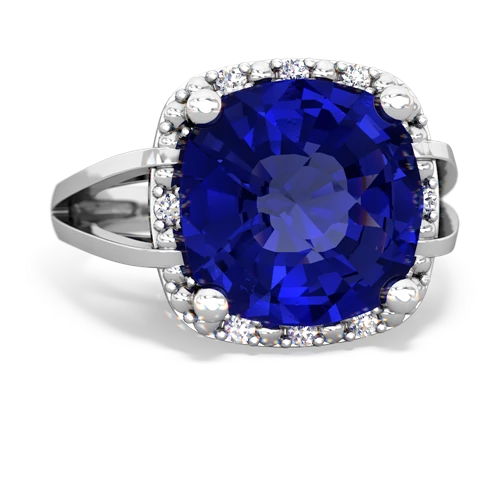 lab sapphire cocktail ring