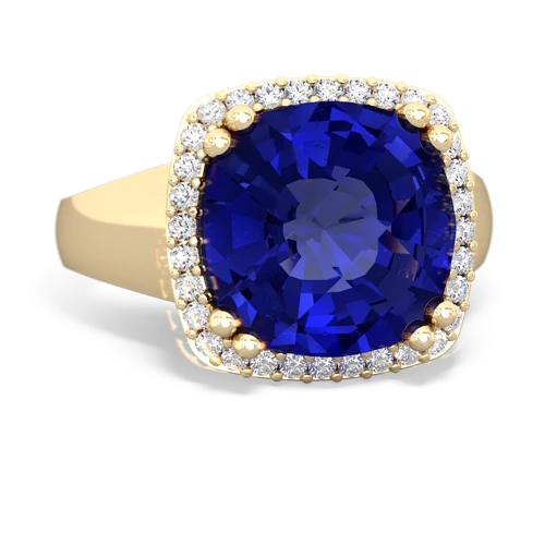 lab sapphire cocktail ring