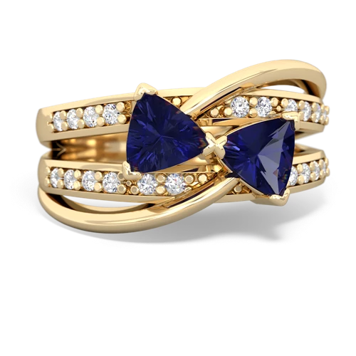 lab sapphire couture ring