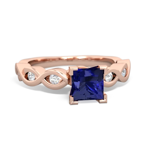 Lab Sapphire Infinity Engagement Lab Created Sapphire ring Ring