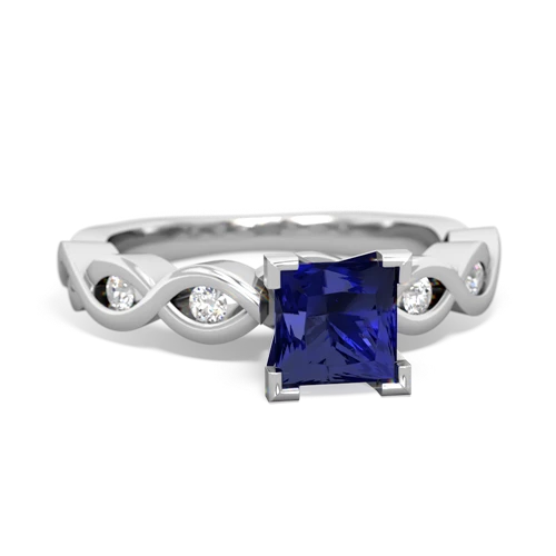 Lab Sapphire Infinity Engagement Lab Created Sapphire ring Ring