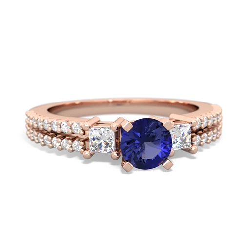 Lab Sapphire Engagement Lab Created Sapphire ring Ring