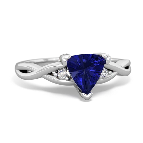 Lab Sapphire Twist Lab Created Sapphire ring Ring