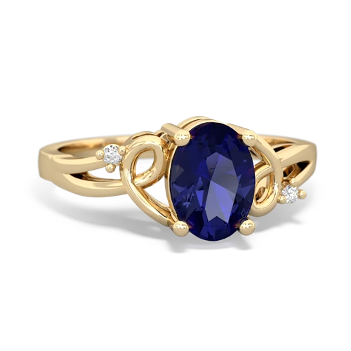 Lab Sapphire Swirls Lab Created Sapphire ring Ring