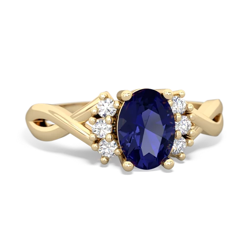Lab Sapphire Victorian Twist Lab Created Sapphire ring Ring