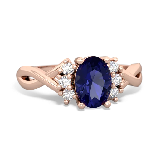 lab sapphire filligree ring