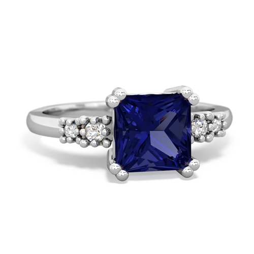 lab sapphire modern ring