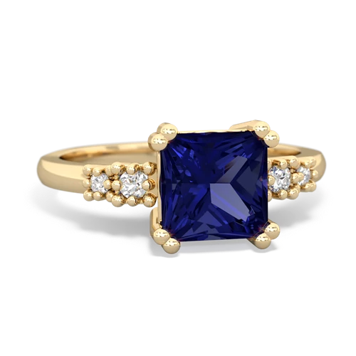 lab sapphire modern ring