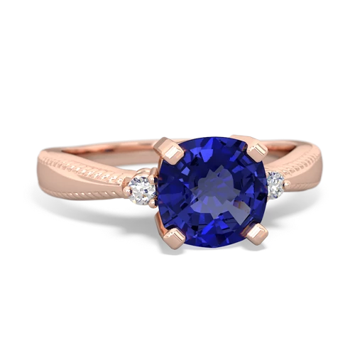 lab sapphire modern ring