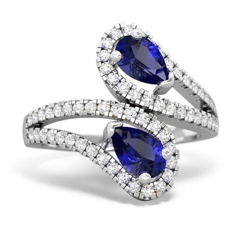 Lab Sapphire Diamond Dazzler Lab Created Sapphire ring Ring