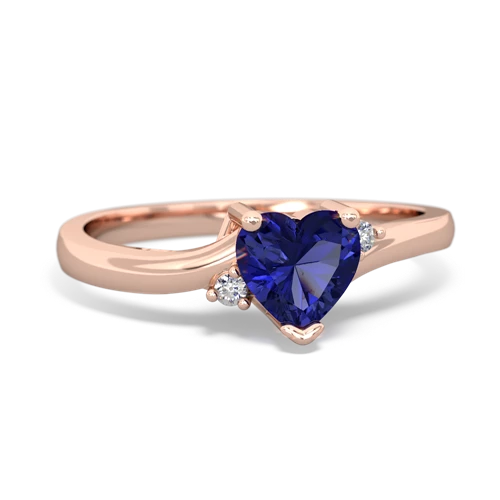 lab sapphire petite ring