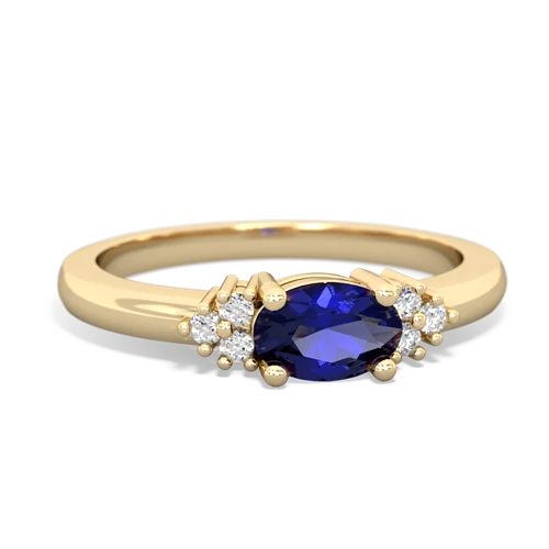 lab sapphire petite ring