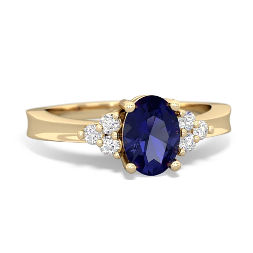 lab sapphire timeless ring