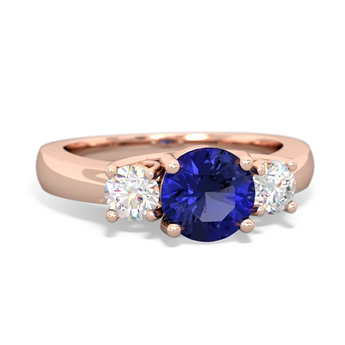 lab sapphire timeless ring