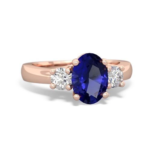 lab sapphire timeless ring