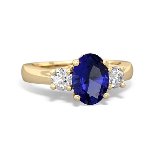 lab sapphire timeless ring