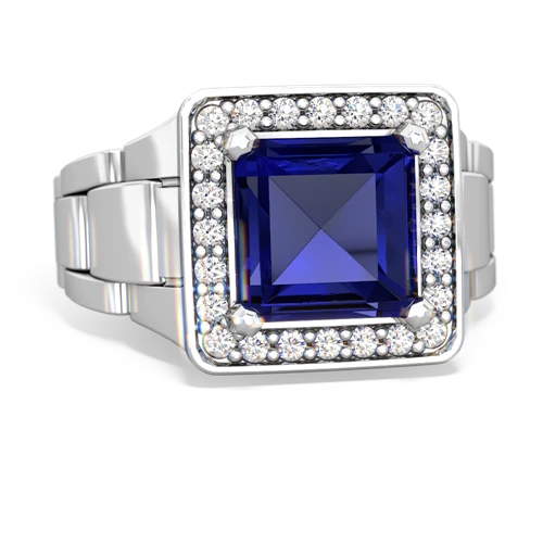 lab sapphire watch ring ring