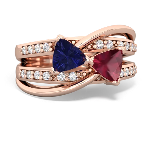 lab sapphire-ruby couture ring