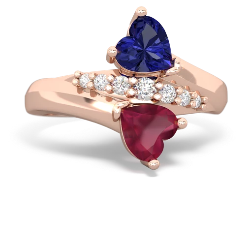 lab sapphire-ruby modern ring