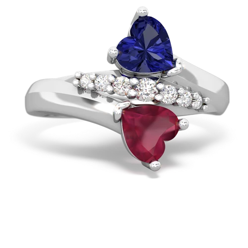 lab sapphire-ruby modern ring