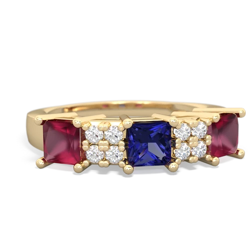 lab sapphire-ruby timeless ring