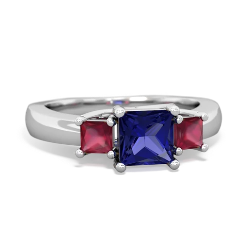 lab sapphire-ruby timeless ring