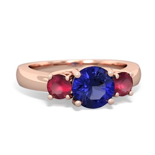 lab sapphire-ruby timeless ring