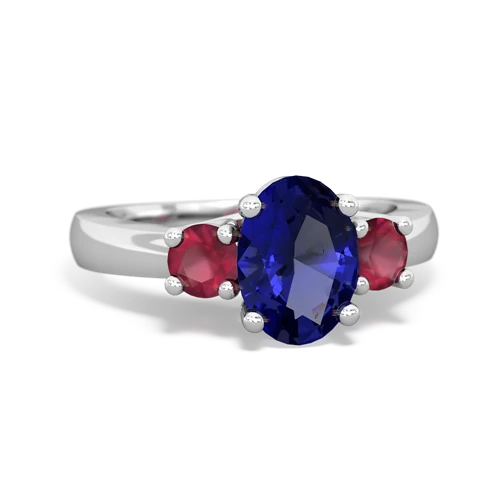 lab sapphire-ruby timeless ring