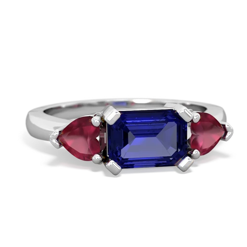 lab sapphire-ruby timeless ring