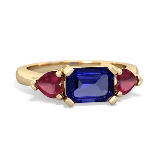 lab sapphire-ruby timeless ring