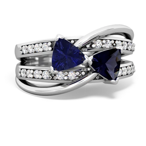 lab sapphire-sapphire couture ring