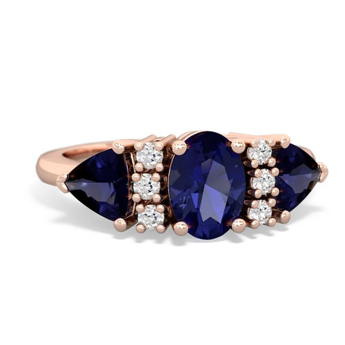 lab sapphire-sapphire timeless ring