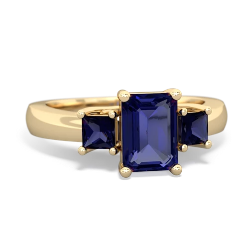 lab sapphire-sapphire timeless ring